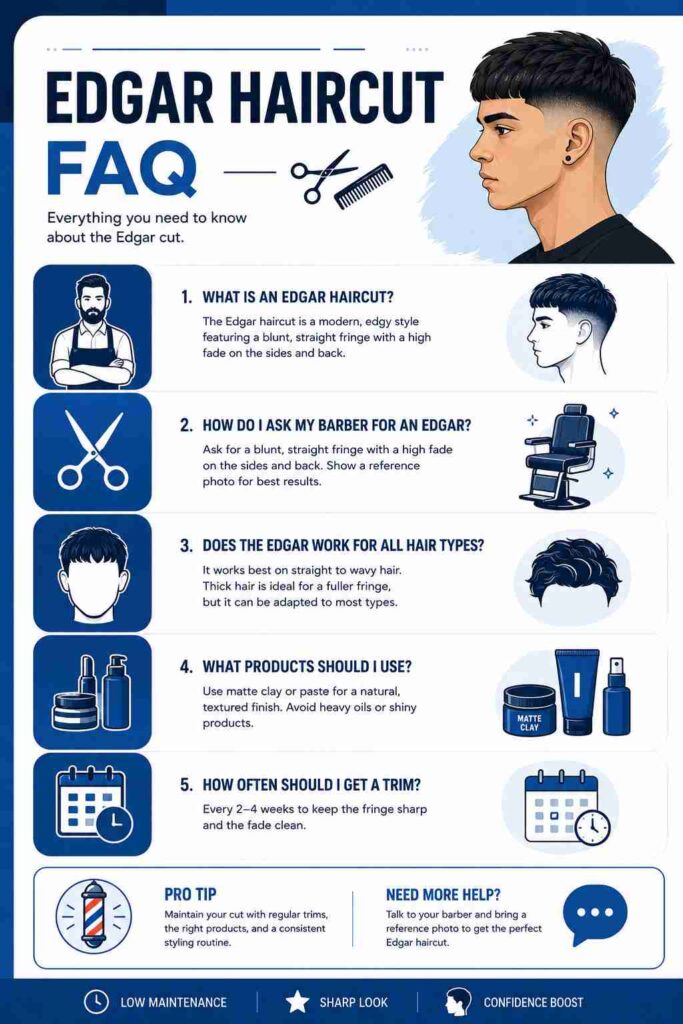 Frequently asked questions about Edgar haircuts