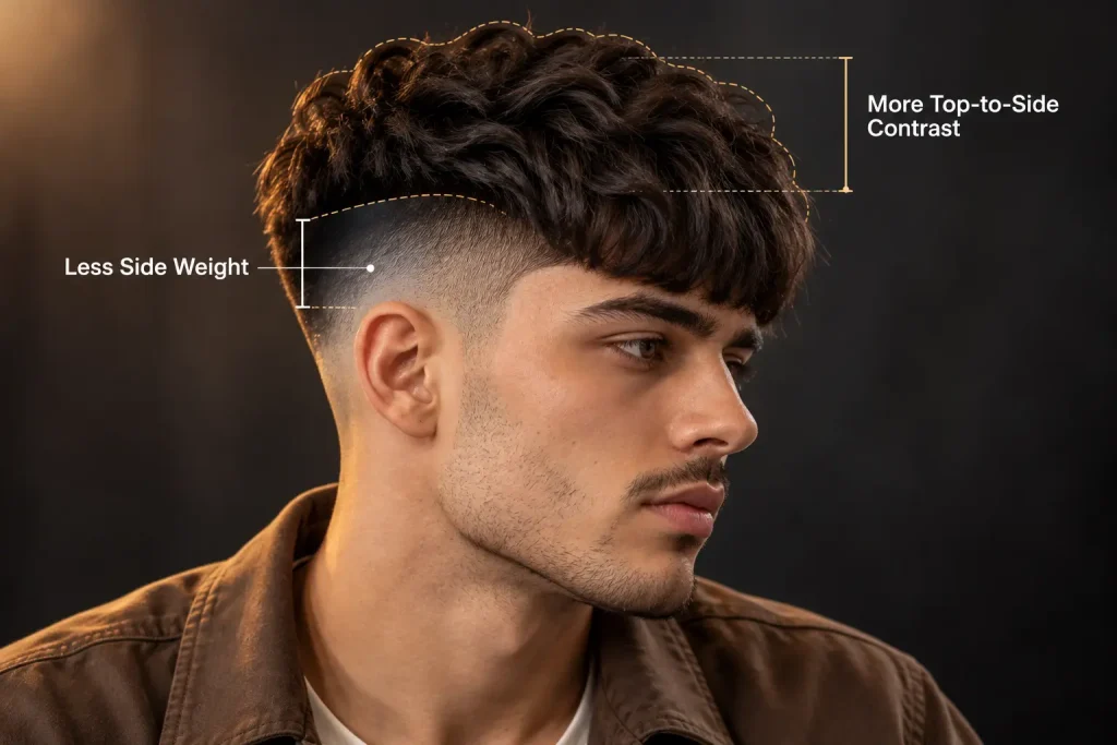 High Taper Edgar showing reduced side weight and stronger top-to-side contrast